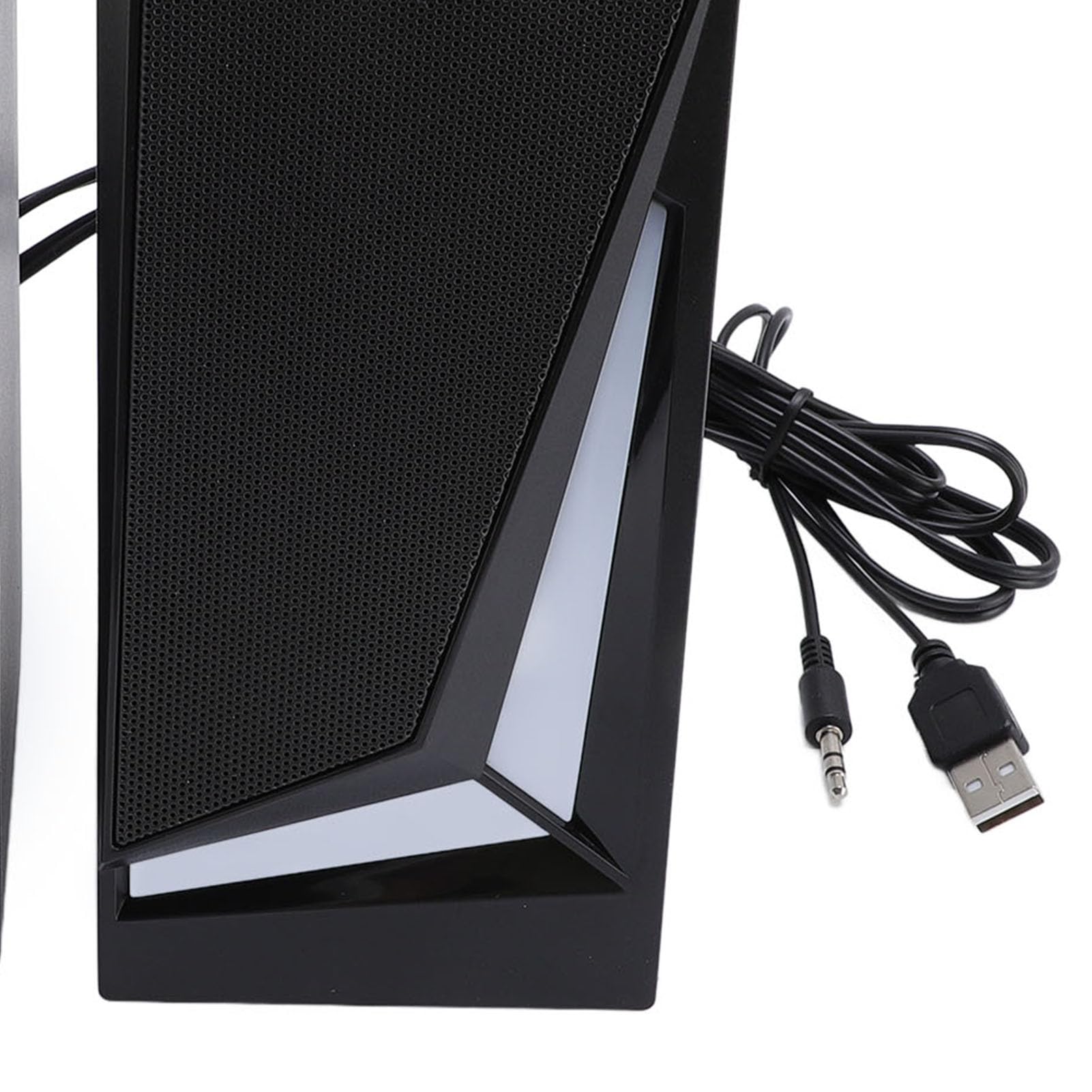 Bewinner Enceinte D'ordinateur RGB, unité Sonore Puissante de 2 Pouces