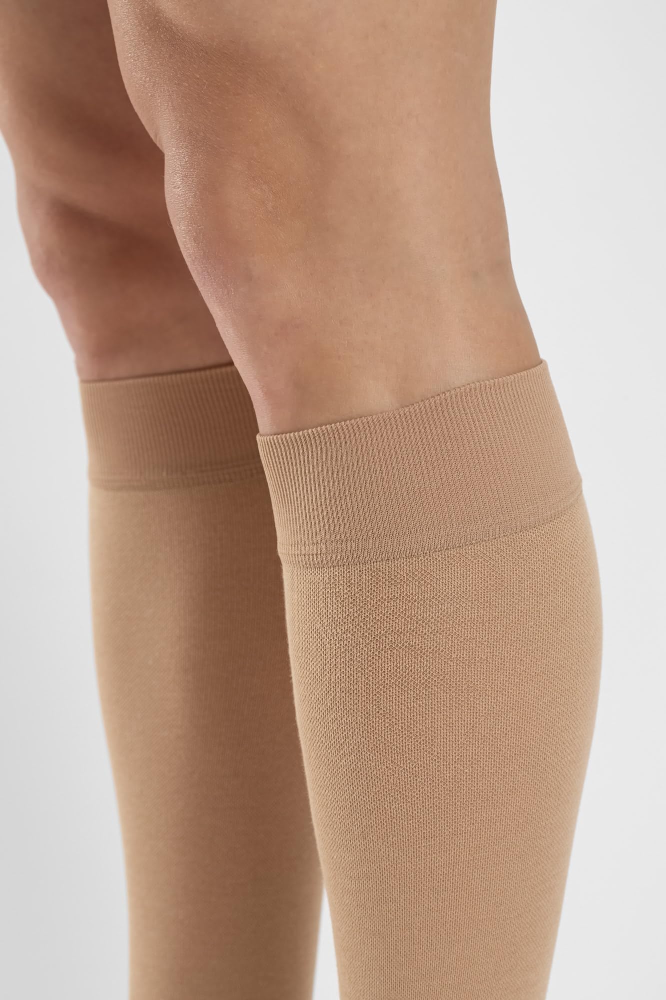 Relaxsan M2050A Calcetines hasta la rodilla de algodón con punta abierta clase 2 - K2 compresión graduada
