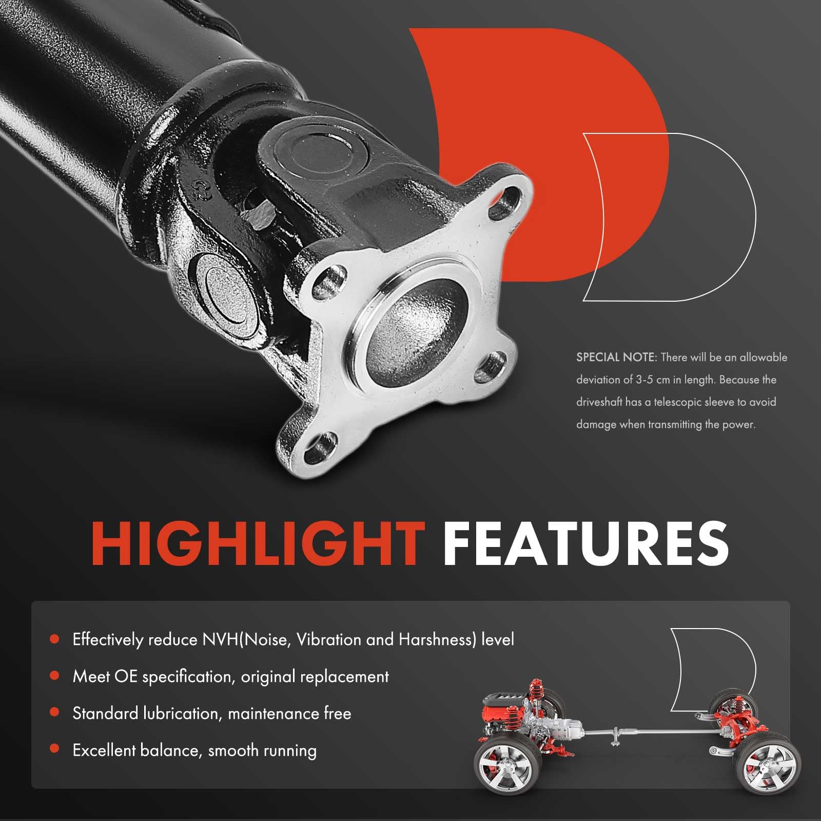 Amazon.com: A-Premium Front Drive Shaft Driveshaft Assembly
