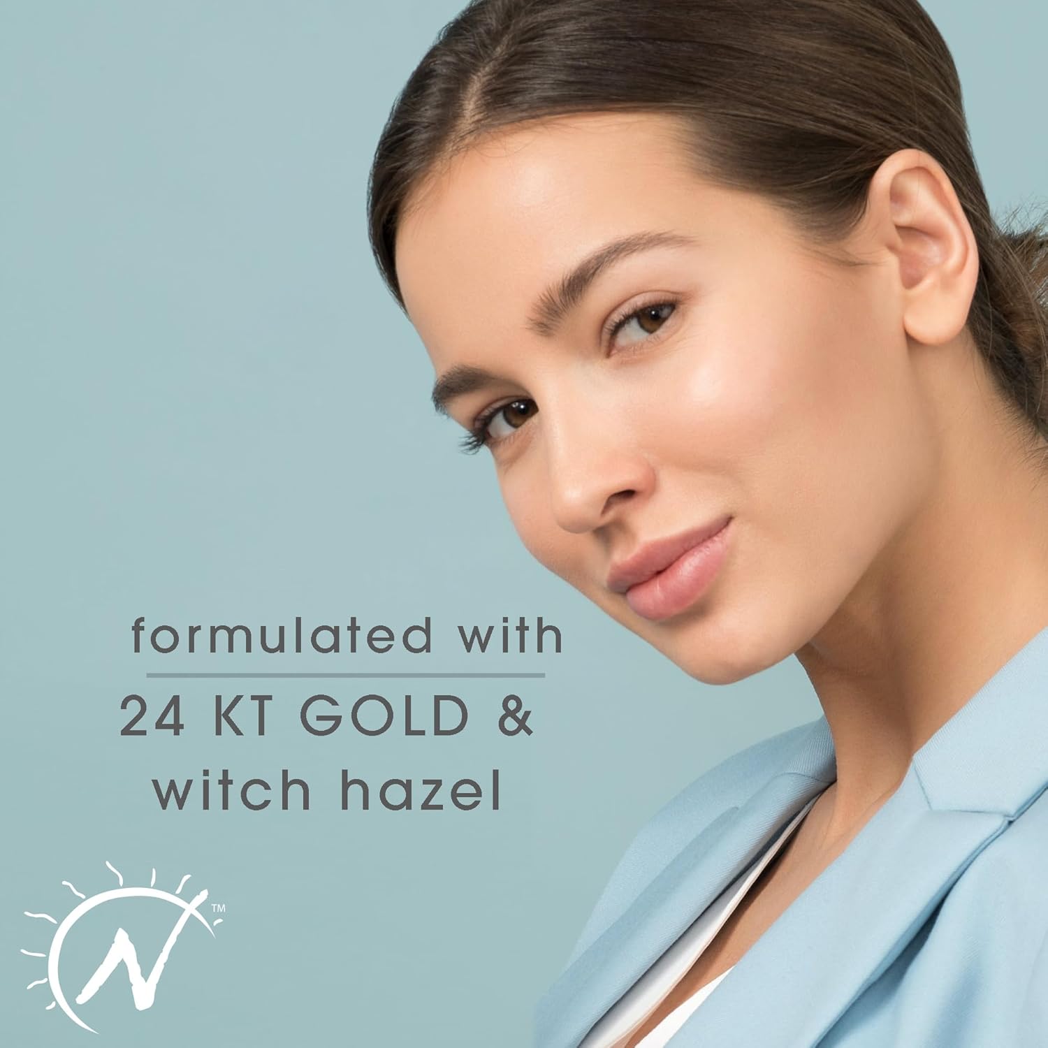 Nardo's Natural 24 Karat Gold Facial Toner, 4 oz, pH Balancing with Witch Hazel, Element Gold & Rose Oil, Nourishing for Smooth Fresh Skin, All Skin Types (Pack of 1)