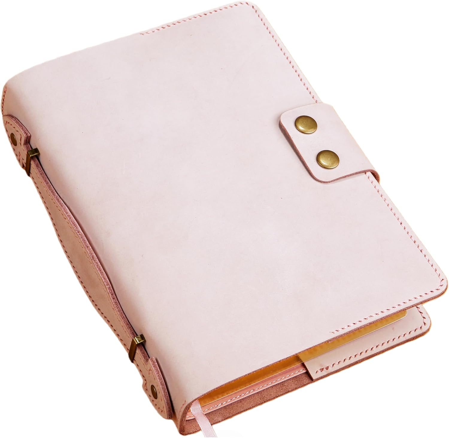 Leather Bible Cover with Handle Personalised Bible Cover Made of Full Grain Leather in Rustic Vintage Style Bible Bag with Pen Holder Christian Gift for Christening Communion & Confirmation