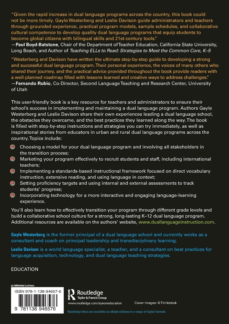 An Educator's Guide to Dual Language Instruction: Increasing Achievement and Global Competence, K–12
