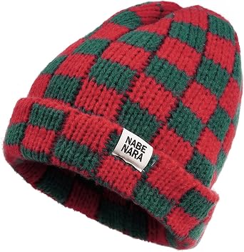 Croogo Beanie Men Slouchy Knit Skull Cap Warm Stocking Hats Women Winter Snow Ski Hat Cuffed Plaid Hat Toboggan Hats