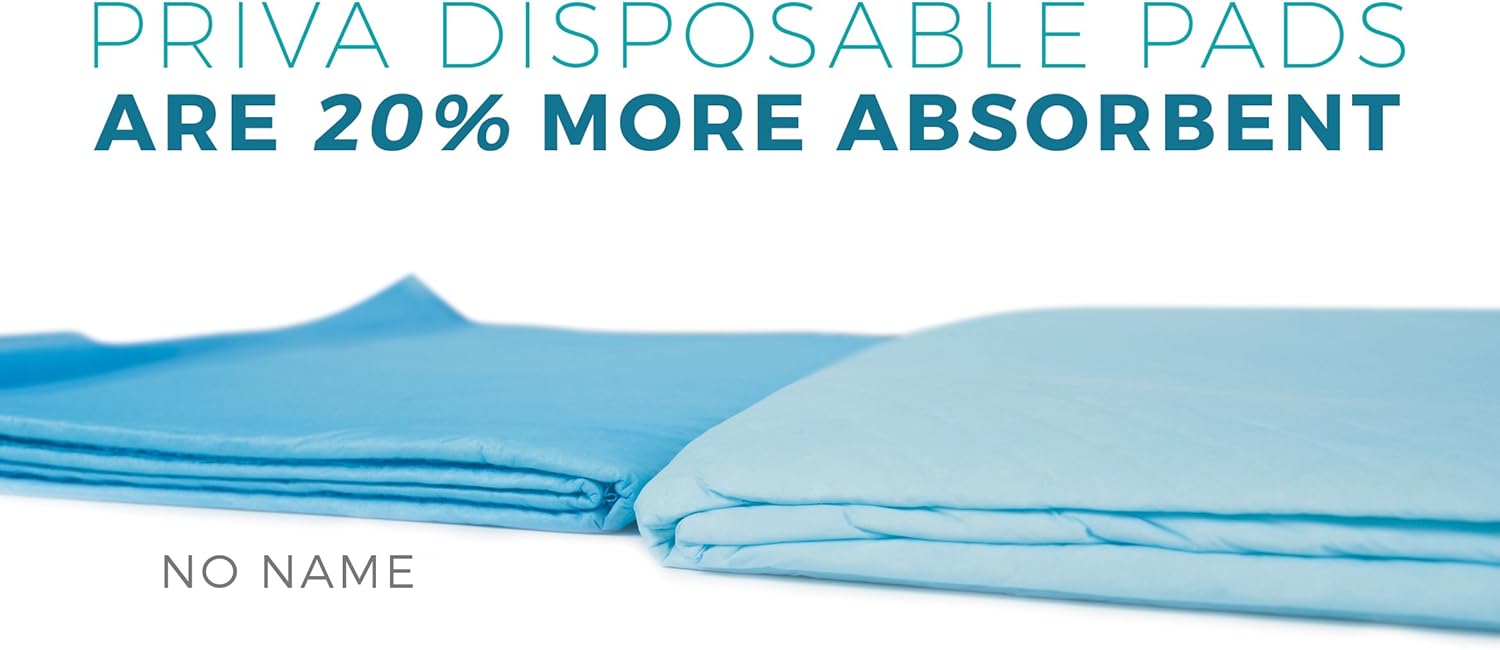 Best Cyber Deals 🔥 Priva Stay Dry Ultra Disposable Pads, 30x 36, 50 Pack P3036/DP/50 White & Blue (Pack of 1) Up To 40% OFF Priva Stay Dry Ultra Disposable Pads, 30x 36, 50 Pack P3036/DP/50 White & Blue (Pack of 1)