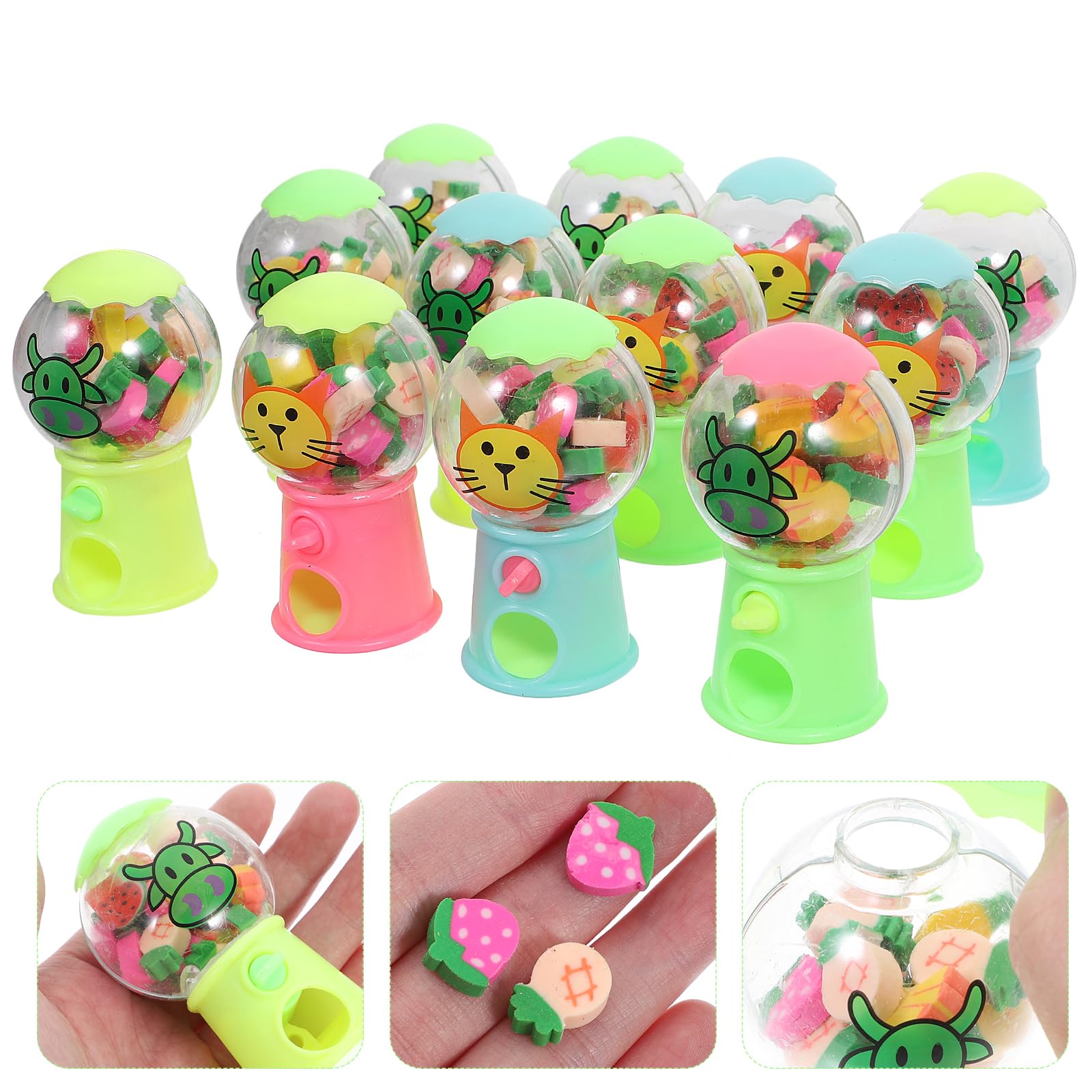 ibasenice Kids Eraser Dispenser Machine Compact Mini Gasket Toy for School Stationery Classroom Supplies and Party Favors - Image 2