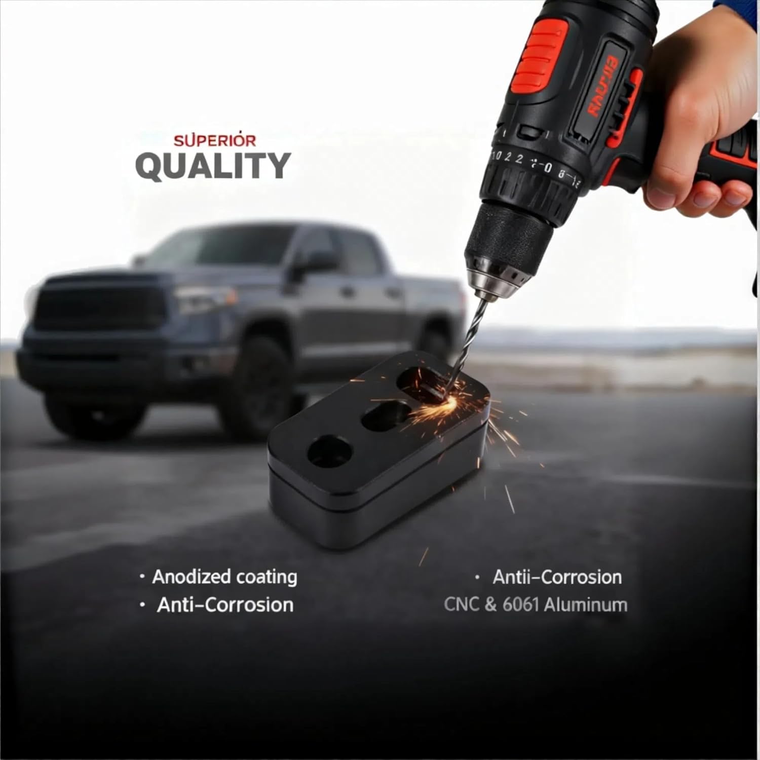 CulinaryEdge 2PCS Seat Spacers Kit for Tundra 3rd Gen 2022-2025, Front Seat Spacers Car Seat Riser Kit Seat Jackers Seat Raisers for Driver or Passenger