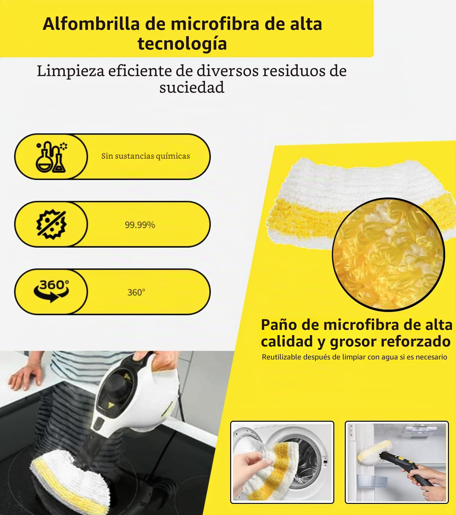14 piezas para limpiador de vapor Karcher SC1 SC3 SC5 SC4 SC2 accesorios, para accesorios Karcher SC1 SC3 SC5 SC4 SC2 juego de piezas de repuesto, incluye boquilla alargada, boquilla curvada