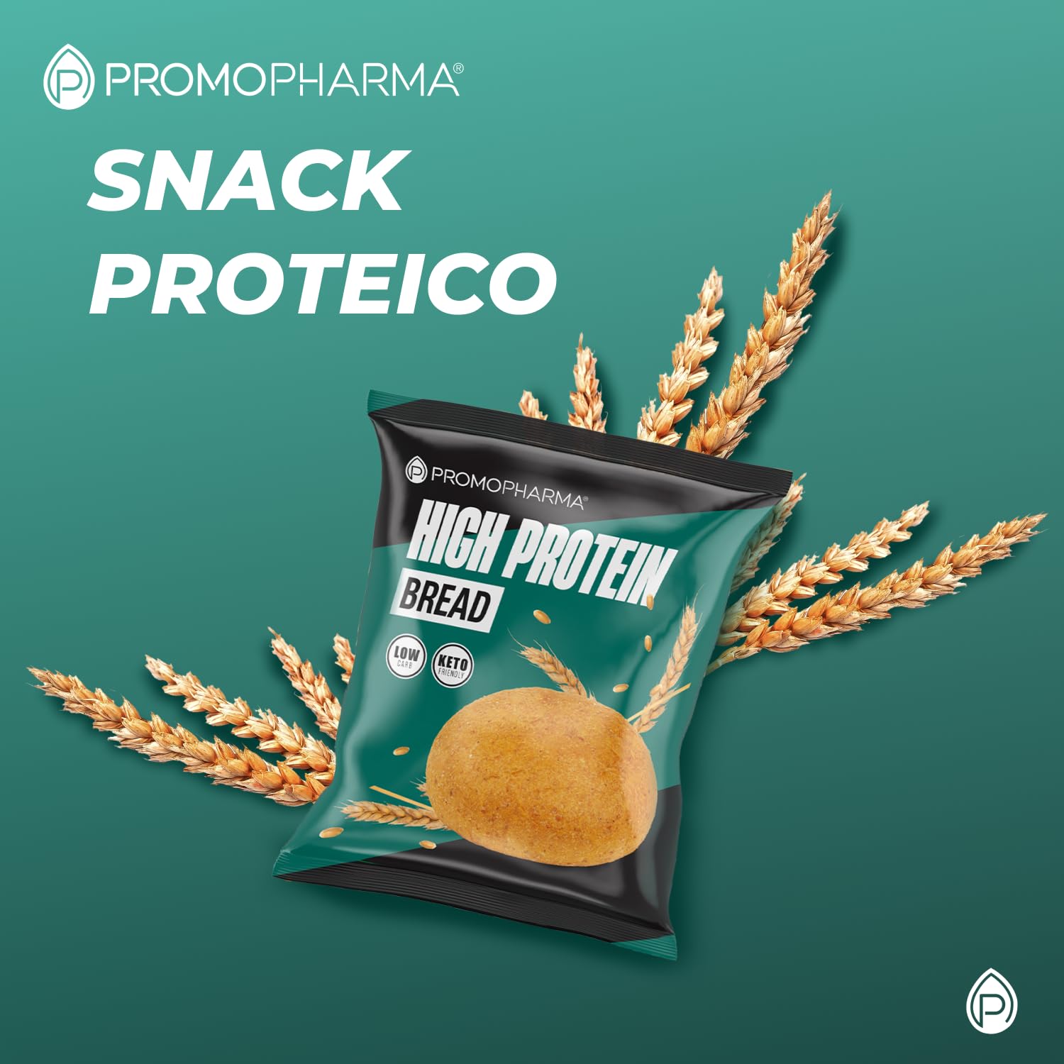 High Protein Bread - Pane Proteico Keto a Basso Contenuto di Carboidrati e Zuccheri - Snack Proteico per Dieta Chetogenica - Ideale per Dieta Proteica e Low Carb - 8 Panini da 50 g
