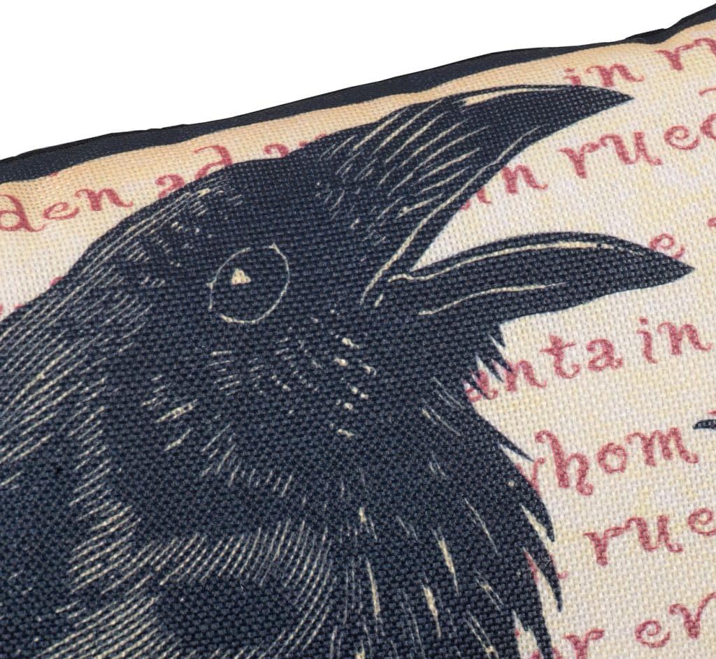 Halloween Pillow (Black + Beige)