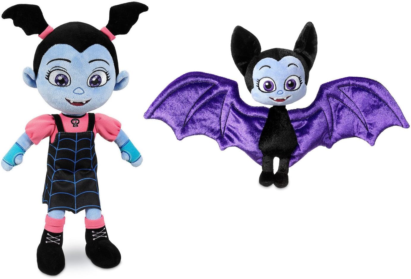 Disney Junior Vampirina 13-1/2 Inch Girl Plush Vee Doll with 8-1/2 Inch Bat Set
