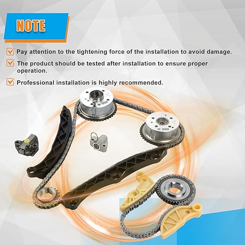 Miniatura 7 de Kit de cadena de distribución con engranaje VVT de árbol de levas para Kia Sorento Optima Sportage 2011-2018, para Hyundai Santa Fe Sonata Tucson