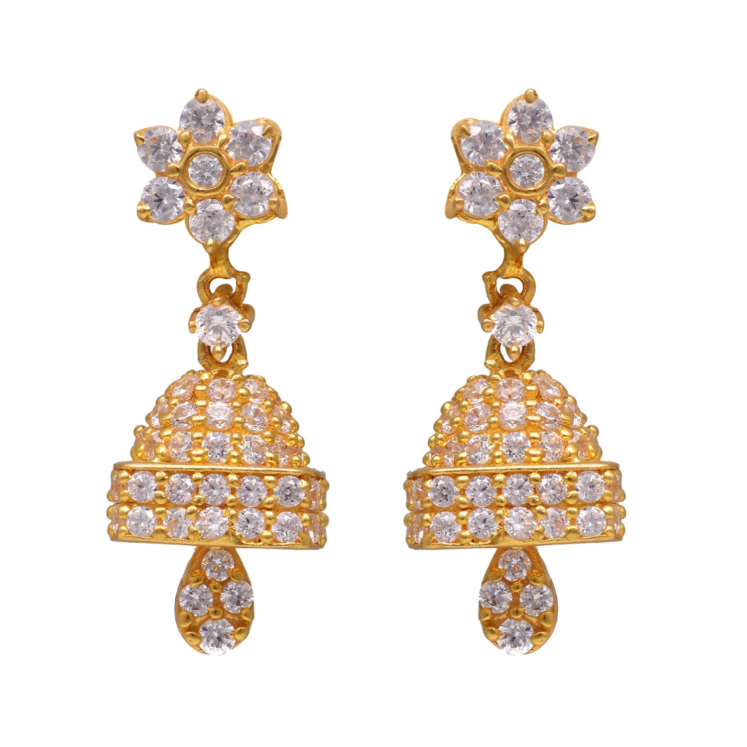 joyalukkas 22k Yellow Gold Jhumki Earrings for Women-picture-41