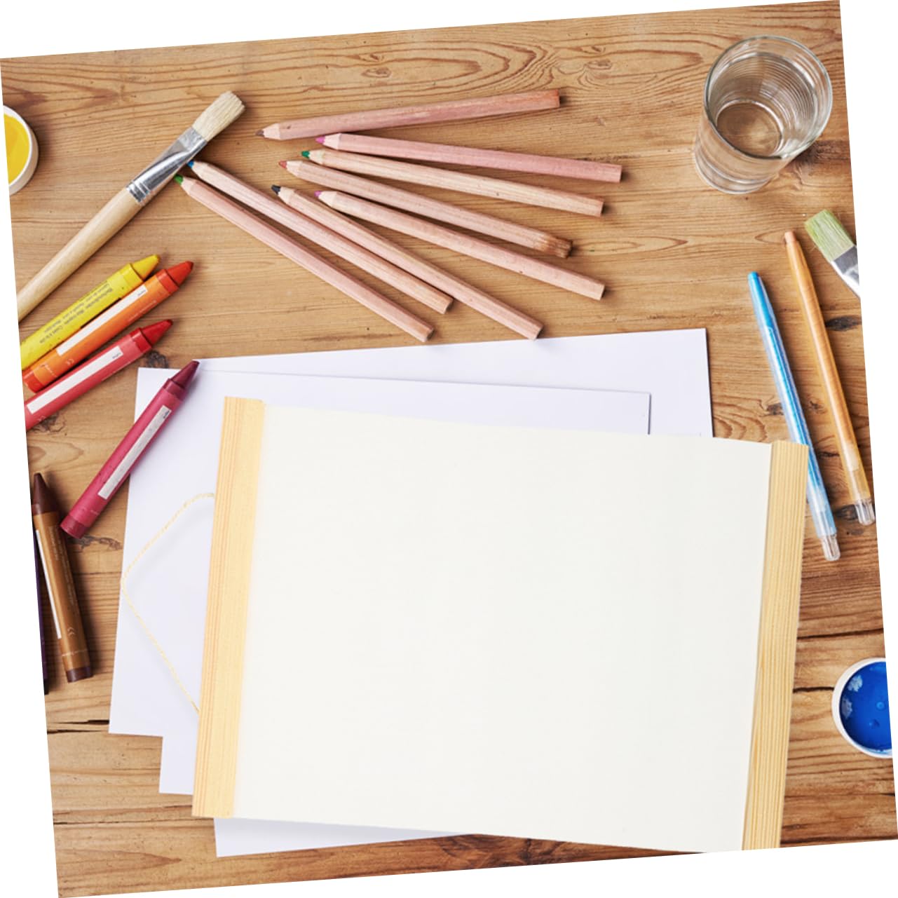 ARTIBETTER 3 Sätze Kindergraffiti - Mini Malen Basierend Leer Leinwandbretter Blanker Leinwandbrett Flache Leinwandplatten Winzige Ölgemälde Auf Hölzern 3 Stück * 3