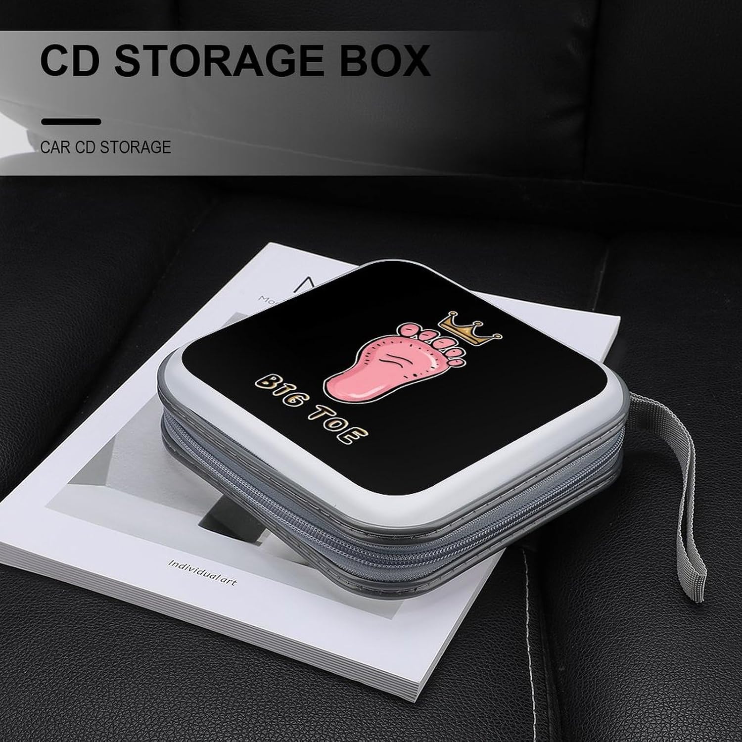 Big Toe King1 CD Case Wallet Portable DVD Holder Organizer Box image 5