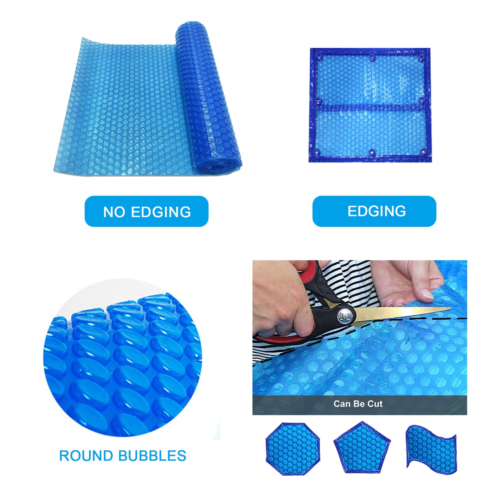 Sistema de Carrete de Piscina para Cubiertas de Piscina Rodillo de Cubierta de Piscina Telescópico de Aluminio con Ruedas Sistema de Carrete de Manta Solar para Piscinas Enterradas