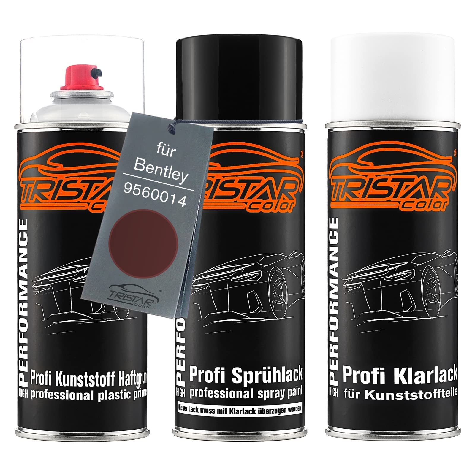 TRISTARcolor Zestaw w sprayu do plastiku do Bentley 9560014 Sunset Metallic