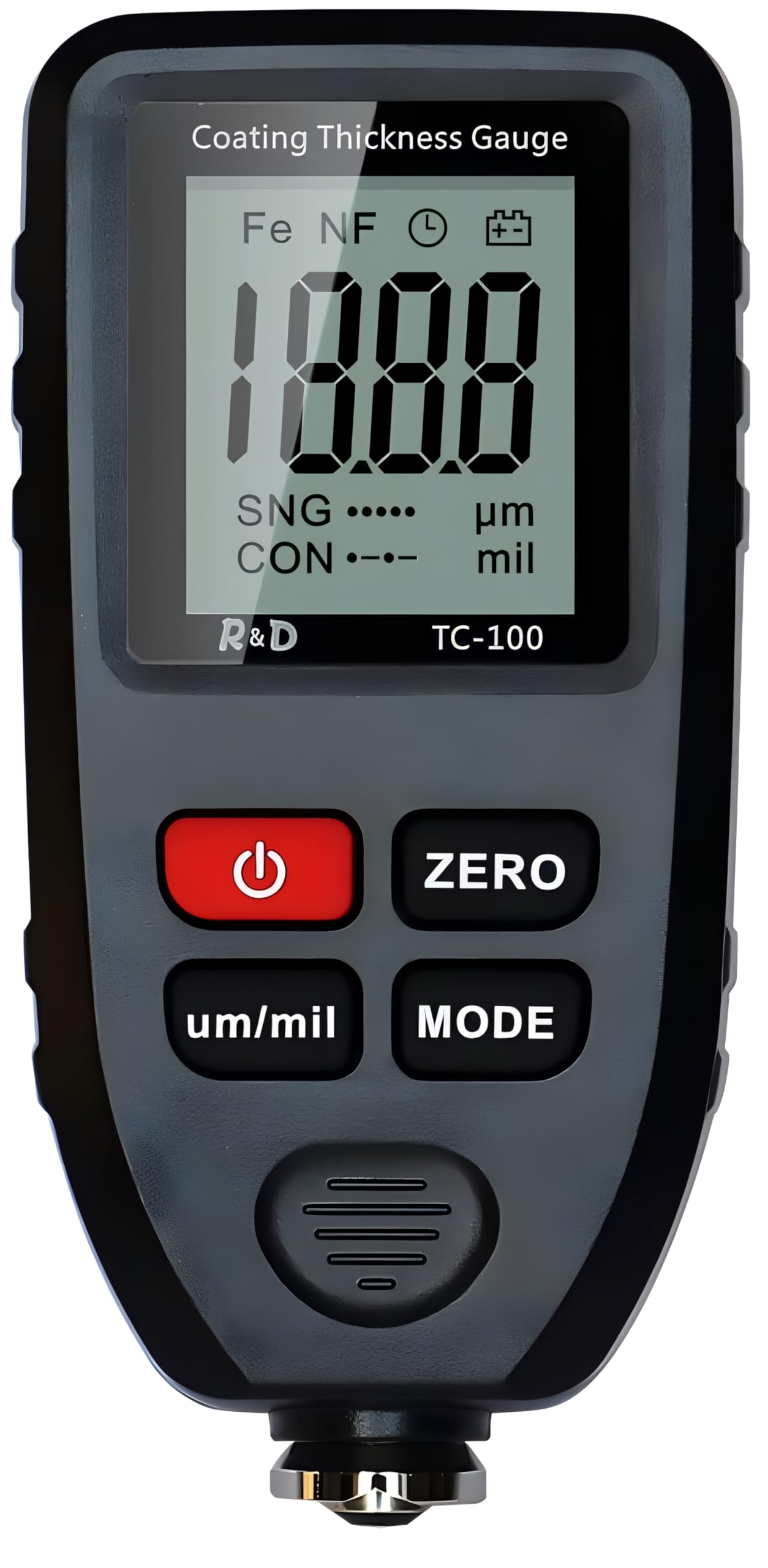 XPR3SS Elcometer Paint Thickness Gauge Used Car Coating Thickness Meter Paint Mil Thickness Tester Backlight LCD Display For Industrial Painting Metal working DFT Meter Dry Film Thickness Meter TC100-image-13