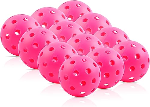 Fizzazzle Bolas de pickleball para exteriores, 40 agujeros, duraderas, de alto rebote aprobadas por USAPA, bolas de pickleball para torneo de vuelo