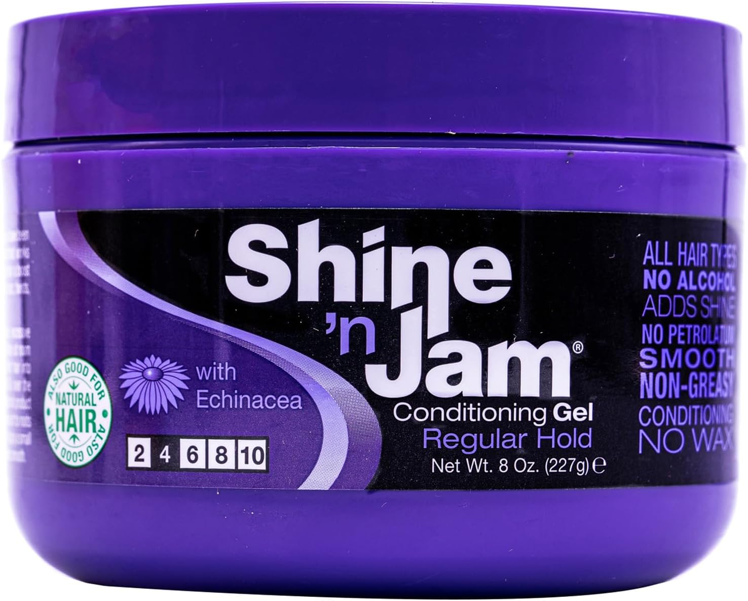 Ampro Shine 'n Jam Conditioning Gel, Regular Hold, 8 oz (Pack of 6)