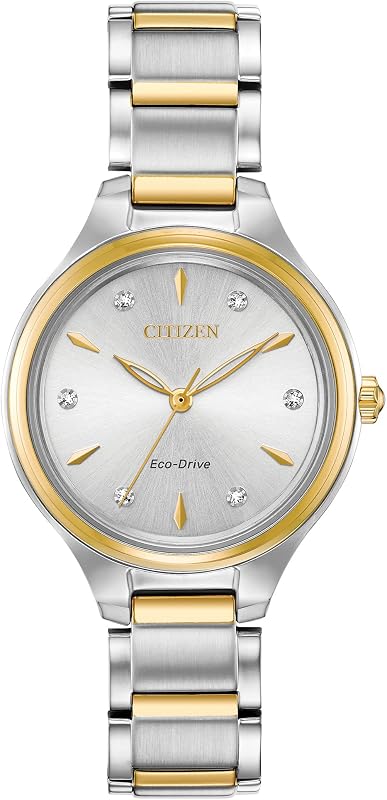 Reloj de mujer Eco-Drive Corso, acero inoxidable, diamante