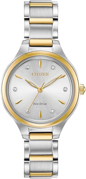 Citizen Eco-Drive Corso Womens Watch, Stainless Steel, Diamond