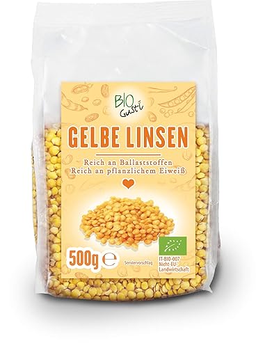 Biogustí Bio gelbe Linsen, 500 g