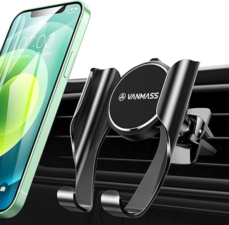 Amazon 新モデル 自動メモリ 車載ホルダー Vanmass スマホホルダー 車 スマホスタンド 携帯 スマートフォン すまほ ほるだー カーマウント ケータイ 車載用 360度回転 落下防止 ワンタッチ エアコン吹き出し口式 片手脱着 取り付け簡単 Iphone 11 11 Pro Max