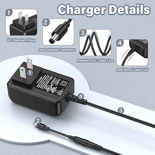 Miniatura 7 de Cargador de 18 V para altavoz Echo de 3ª 4ª generación con cable de alimentación Alexa, adaptador de CA y CC para Echo de 3ª 4ª generación, para