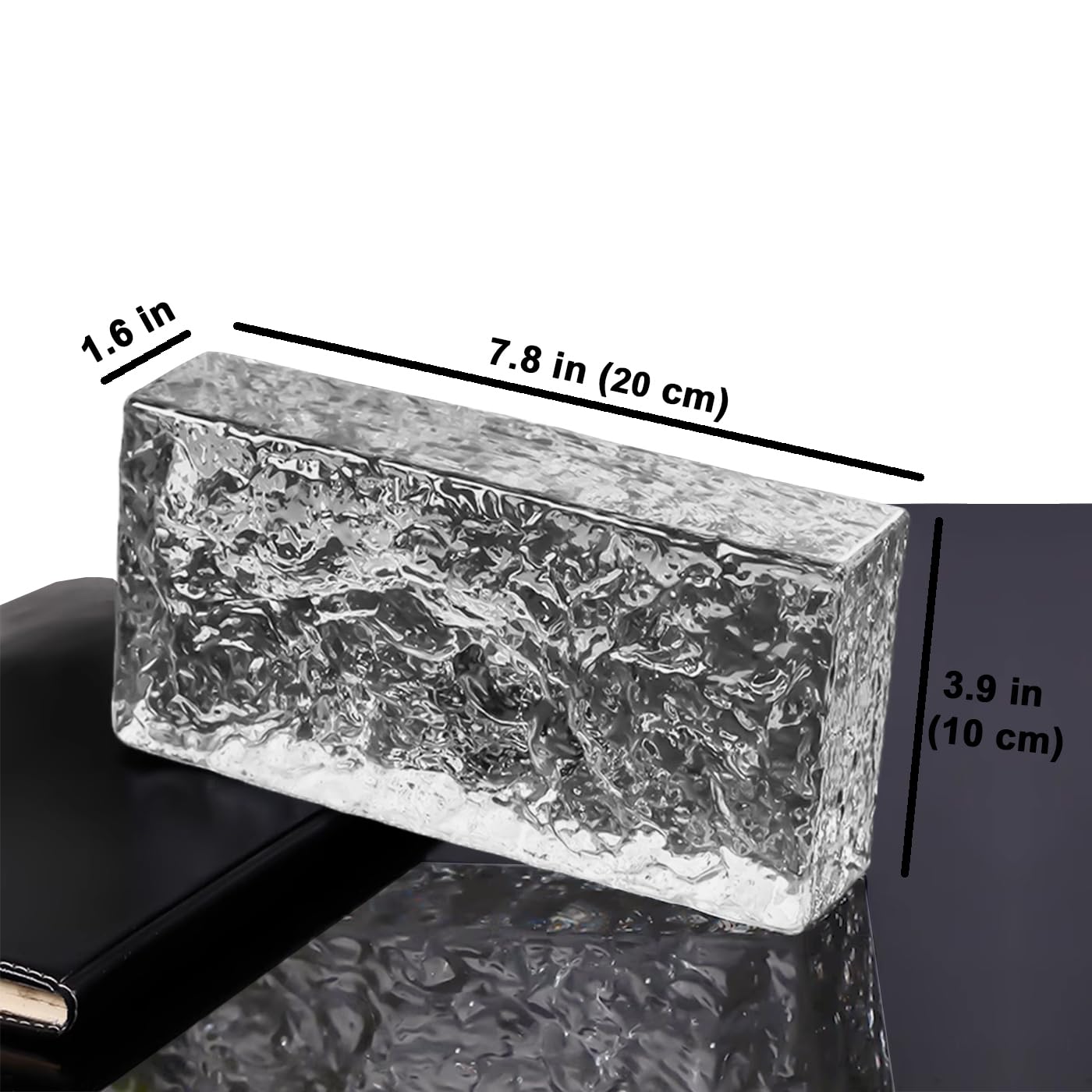 Yutianli Transparent Glass Blocks Wall Decor Ice Crystal Textured Solid Rectangular Glass Bricks Used as Partition Walls Accent Wall