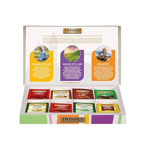 Vista 128 de Twinings, Pure Green Tea - Té verde con sabor suave y aroma atractivo con cafeína, disfruta caliente o helado, bolsas de té individuales
