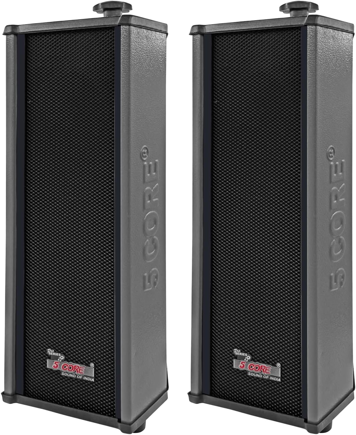 5 CORE Pareja de altavoces para exteriores estéreo en pared 100 W pico montaje pasivo con cable impermeable patio casa garaje interior exterior