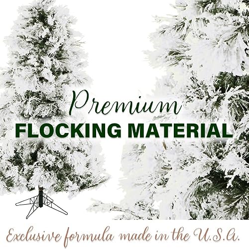 Miniatura 32 de Fraser Hill Farm - Árbol de Navidad, pino aterciopelado nevado, 10 pies LED doble multicolor y blanco cálido,Iluminación de cadena LED blanca