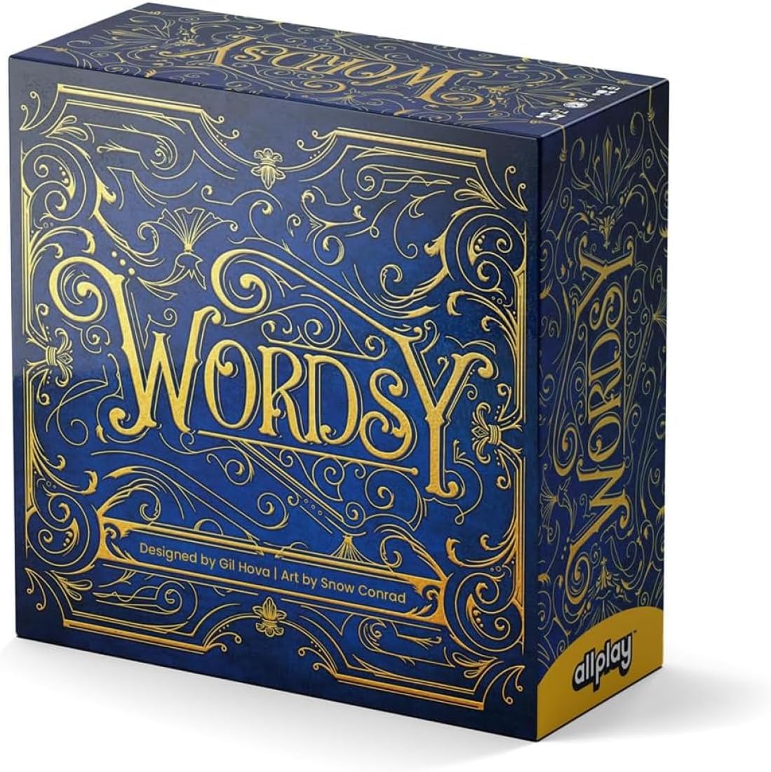 ALLPLAY Wordsy Board Game - Play All The Big Words You've Always Wanted to - Makes You Feel Smart - Rewards Quick Thinking - Great for Adults and Families - 1-6 Players 20 Minutes Ages 10+