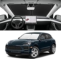 Vista 163 de Parasol de parabrisas de ajuste personalizado para Nissan Titan 2017-2024, bloquea los rayos UV y el calor, parasol de ventana delantera, fácil