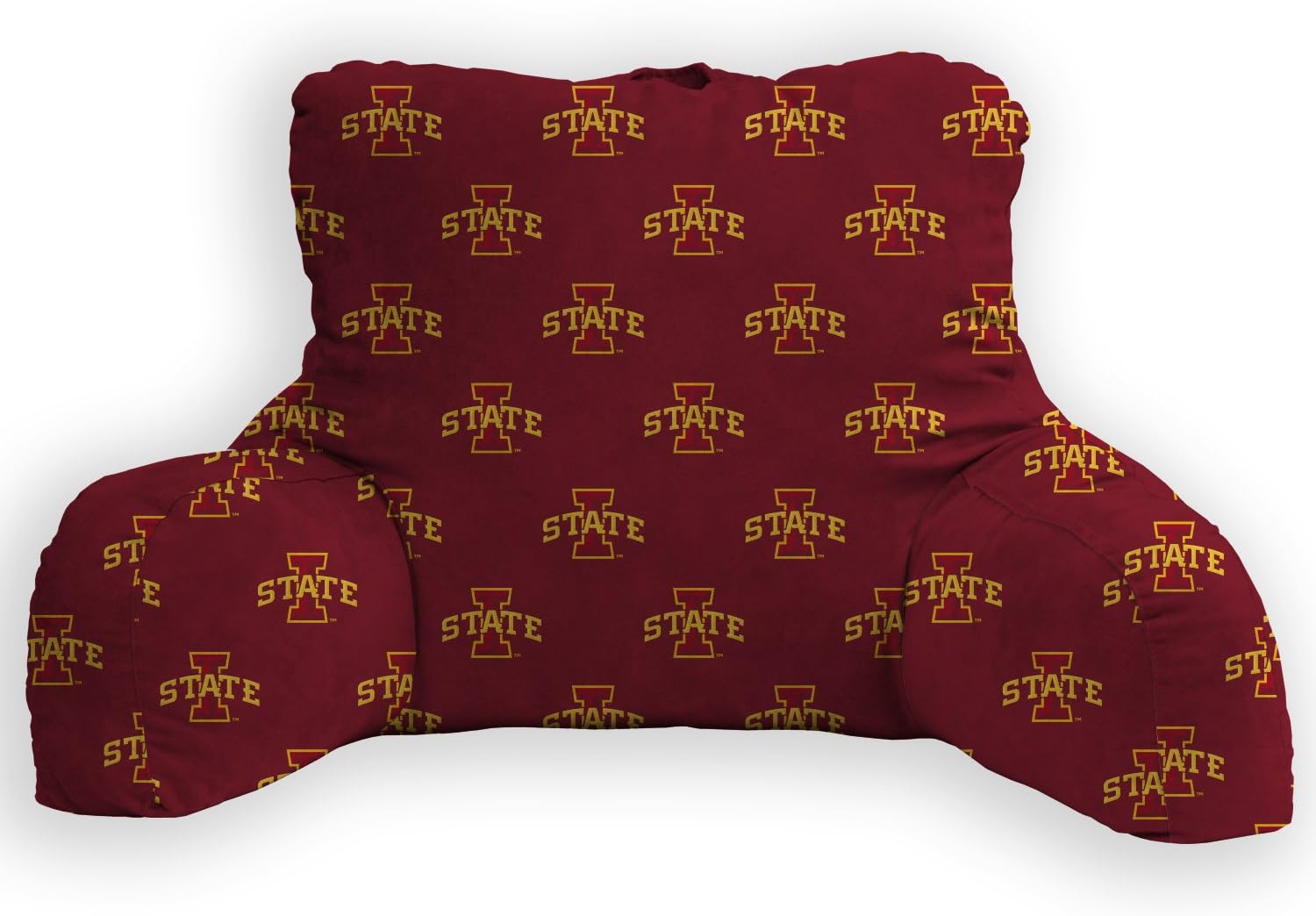Pegasus Sports NCAA PLUSH BACK REST- IOWA ST, Red, 22x17x5"