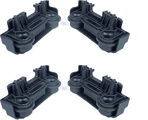 Miniatura 2 de Conjunto de rodillos para lavavajillas GDT545PSJ0SS compatible con GE WD28X27241 WD12X10438 WD12X26146 (2 pares)