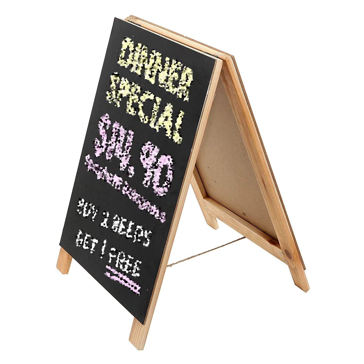 EPANO Kreidetafeln Holzrahmen Tafel Löschbare Informationen Schild Desktop Hochzeit Beschilderung Hinterlassen Sie eine Nachricht Schreibtafel