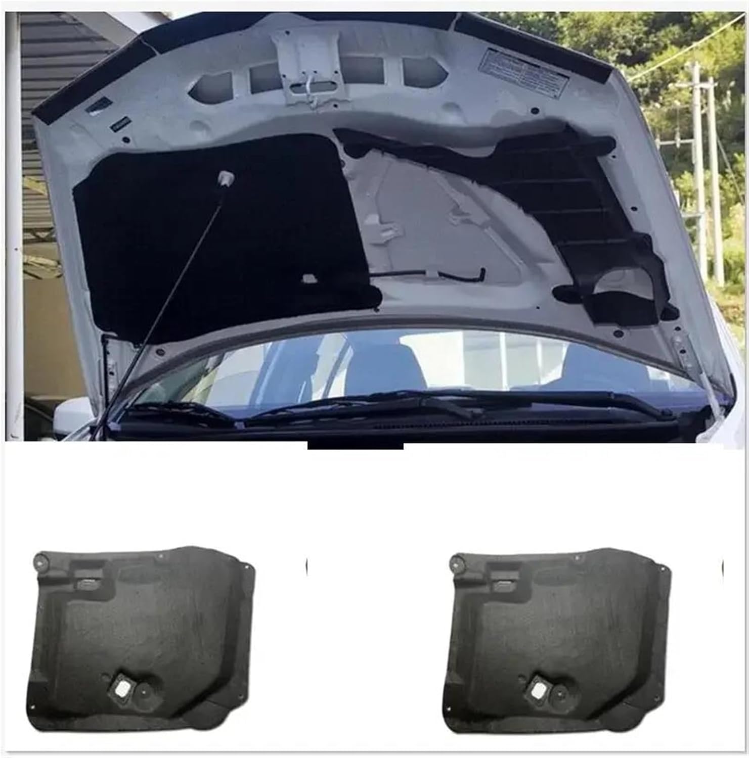 Car Engine Hood Sound Heat, Heat Insulation Pad, for City 2009 2010 2011 2012 2013 2014 Car Front Hood Engine Sound Heat Insulation Cotton Pad Soundproof Mat Cover