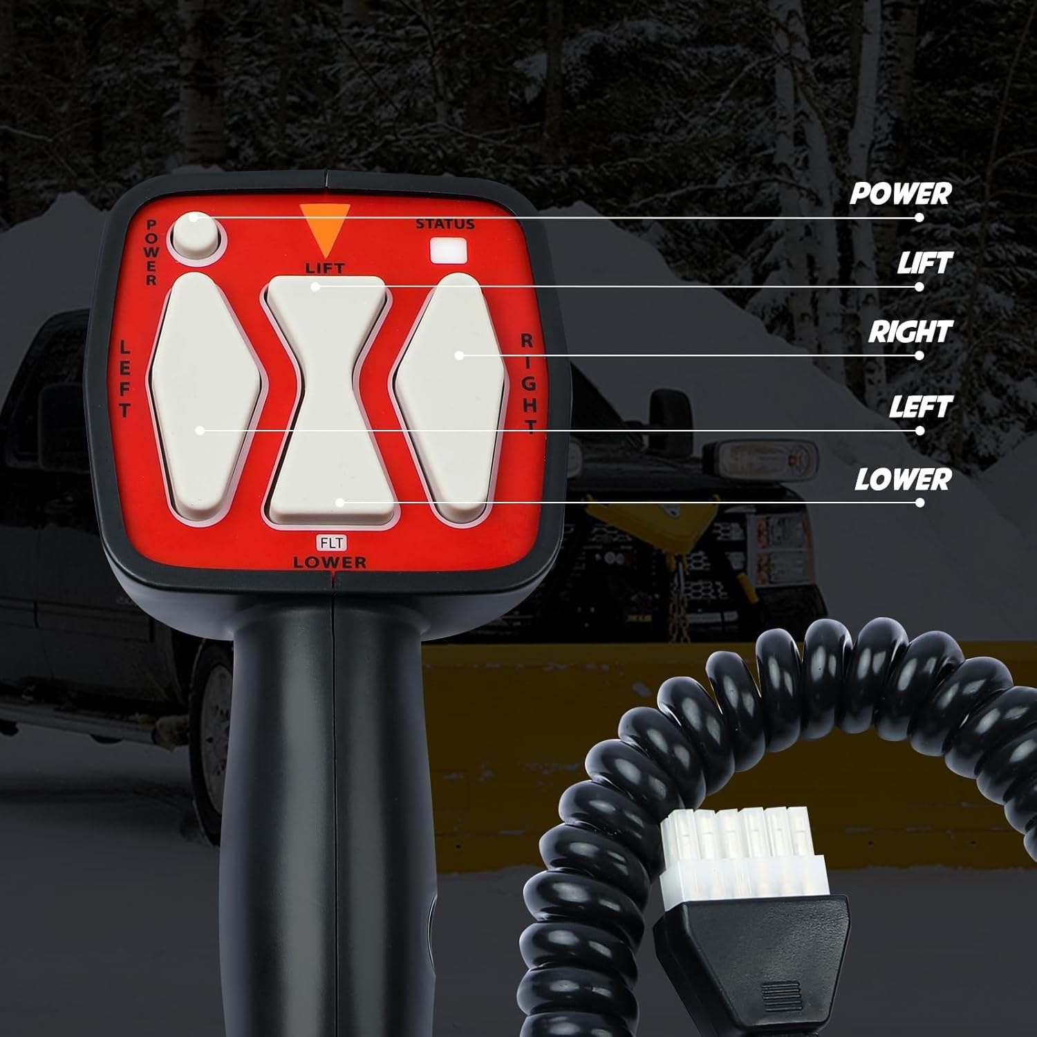 Snowplow Handheld Controller Replacement for Western 56462 | Fit for Fisher 9400 | Fit for SAM 1306902, Straight Blade Plows Controller