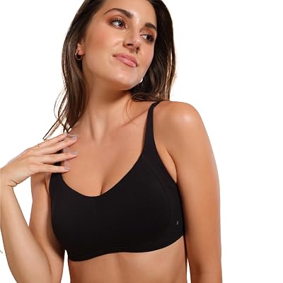 Enamor Non-Wired Fixed Strap Padded Womens Every Day Bra (Grey, 34C)