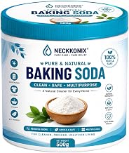 Pure Baking Soda Powder for Cleaning, Multi-Purpose Household Cleaner for Kitchen, Sink, Tap, Stainless Steel, Ceramic & Laundry, Odour Freshener, 500g