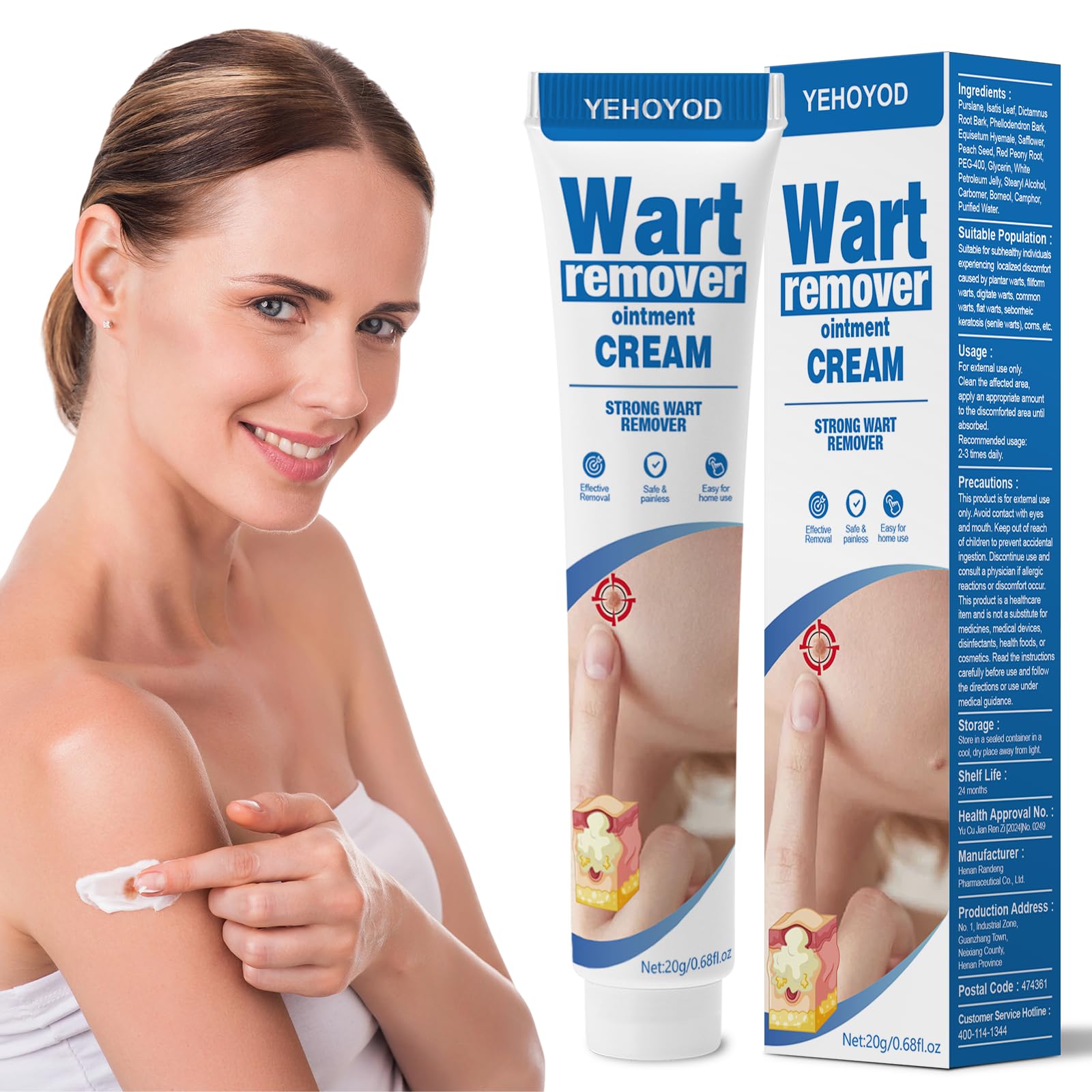 Skin Tag Remover & Wart Remover Cream – Fast Acting Natural Skin Tag Removal Treatment with Purslane & Phellodendron Bark, Gentle Skin Tag Remover for Neck, Face, Body, Mole & Wart Remover Care3
