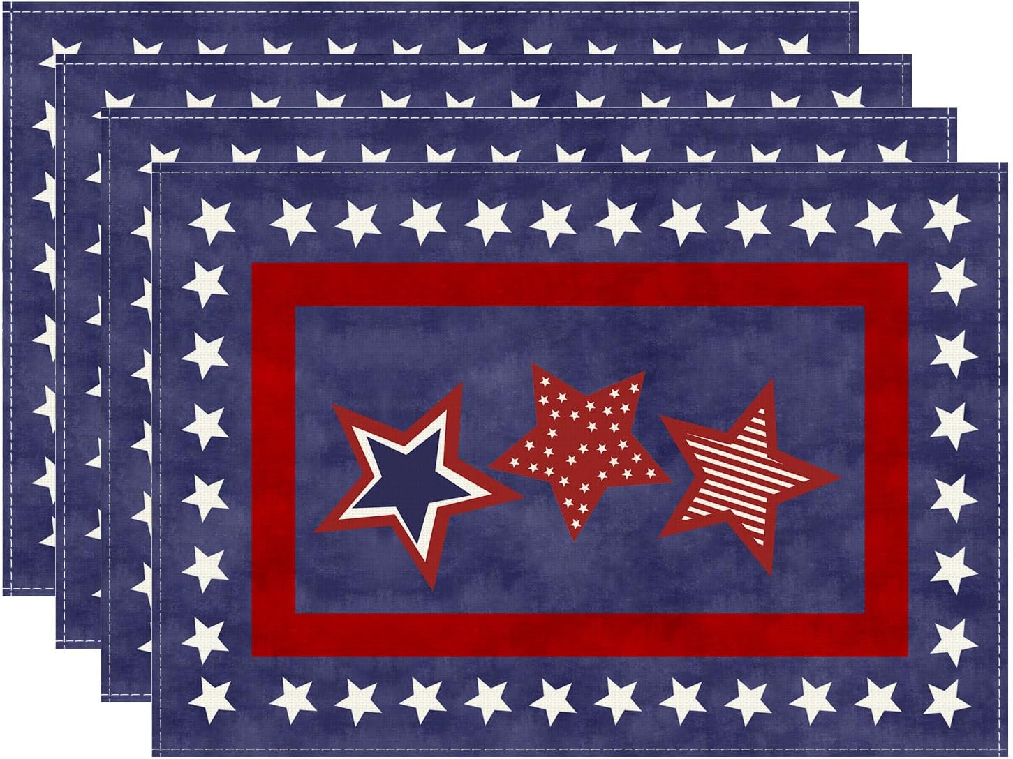 XCHI Blue Patriotic Red White Stars America 4th of July Memorial Day Independenc… XCHI Blue Patriotic Red White Stars America 4th of July Memorial Day Independenc…