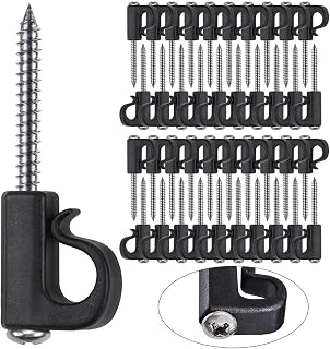 BeneLabel Pack of 40 Q-Hanger, Christmas Lights Hanger Hooks Easy Release Outdoor Wire and Fairy Lights Christmas Light House Garage New Year Party Led Fairy Lights