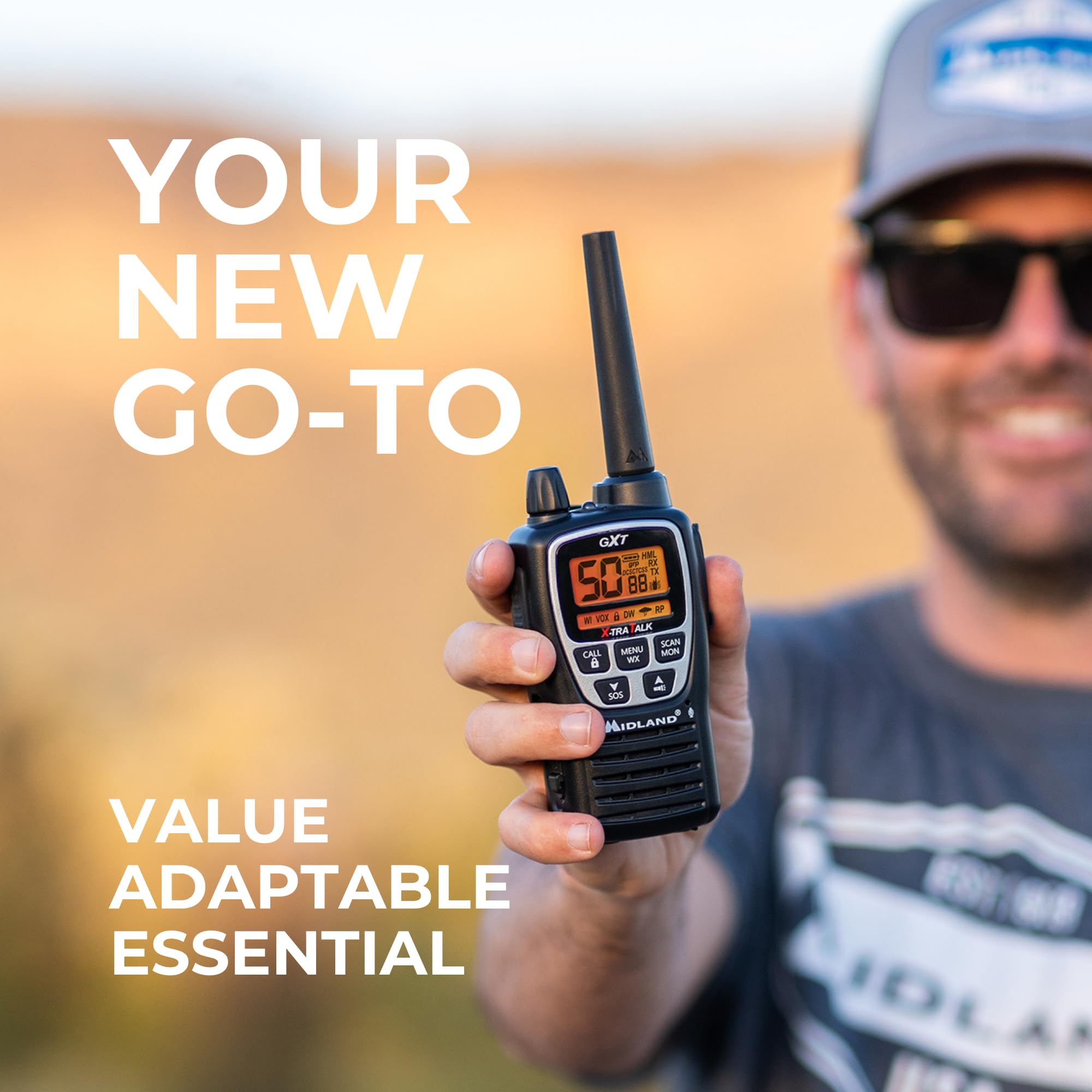 Midland GMRS Radios - 2 Pack, Black -3