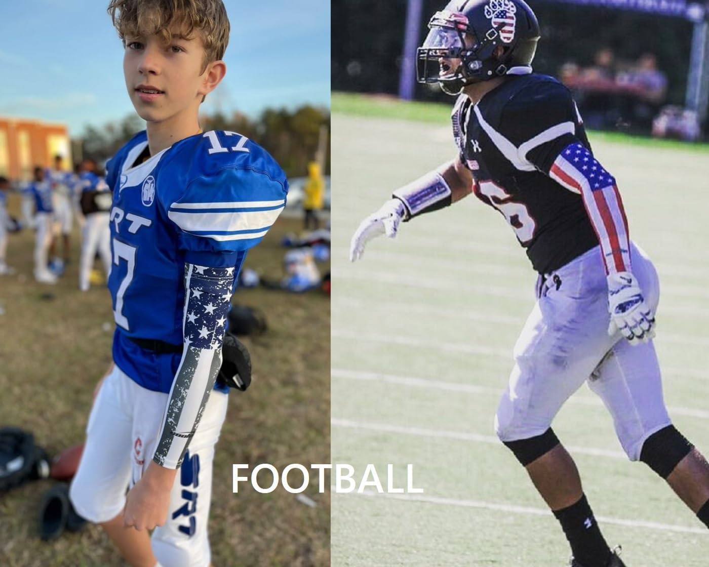 COOLOMG Basketball Compression Arm Sleeves for Baseball Football Volleyball Sports Youth Kids Adult - Image 5