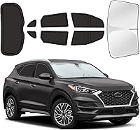 Vista 60 de Parasoles para ventanas de auto para bebé, 4 unidades de 20 x 12 pulgadas, adherencia estática, cubiertas para ventanas laterales, frontales