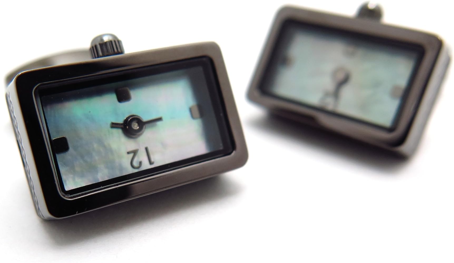 【未使用】タテオシアン　時計カフリンクス（カフスボタン） TATEOSSIAN タテオシアン ブルー ラウンド ギア カフス - カフスボタン