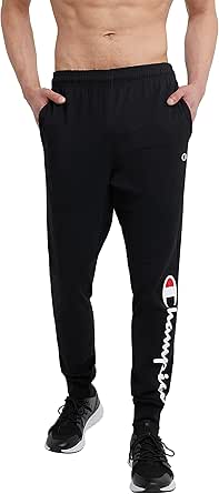 Champion Men&#39;s Joggers, Lightweight Lounge Pants, Jersey Graphic Pants for Men, 31&#34;