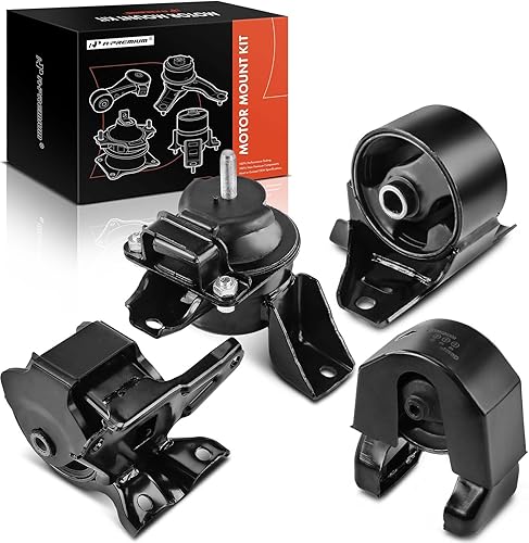 A-Premium Juego de montaje de motor y transmisión de 4 piezas compatible con Hyundai Sonata 2006 2007 2008 L4 2.4L, repuesto # 218103K850 219103L060